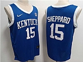 Men's Kentucky Wildcats #15 Reed Sheppard Blue Stitched Jersey,baseball caps,new era cap wholesale,wholesale hats