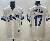 Men's Los Angeles Dodgers #17 Shohei Ohtani White 2021 City Connect Cool Base Stitched Jersey,baseball caps,new era cap wholesale,wholesale hats