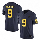 Men's Michigan Wolverines #9 J.J. McCarthy Navy Blue Stitched Jersey,baseball caps,new era cap wholesale,wholesale hats