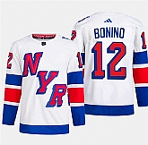 Men's New York Rangers #12 Nick Bonino White 2024 Stadium Series Stitched Jersey Dzhi,baseball caps,new era cap wholesale,wholesale hats