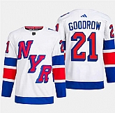 Men's New York Rangers #21 Barclay Goodrow White 2024 Stadium Series Stitched Jersey Dzhi,baseball caps,new era cap wholesale,wholesale hats