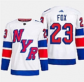 Men's New York Rangers #23 Adam Fox White 2024 Stadium Series Stitched Jersey Dzhi,baseball caps,new era cap wholesale,wholesale hats