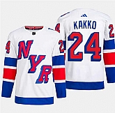 Men's New York Rangers #24 Kaapo Kakko White 2024 Stadium Series Stitched Jersey Dzhi,baseball caps,new era cap wholesale,wholesale hats