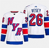 Men's New York Rangers #26 Jimmy Vesey White 2024 Stadium Series Stitched Jersey Dzhi,baseball caps,new era cap wholesale,wholesale hats
