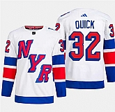 Men's New York Rangers #32 Jonathan Quick White 2024 Stadium Series Stitched Jersey Dzhi,baseball caps,new era cap wholesale,wholesale hats