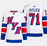 Men's New York Rangers #71 Tyler Pitlick White 2024 Stadium Series Stitched Jersey Dzhi,baseball caps,new era cap wholesale,wholesale hats