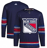 Men's New York Rangers Blank Navy Stitched Jersey Dzhi