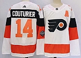 Men's Philadelphia Flyers #14 Sean Couturier White 2024 Stadium Series Stitched Jersey,baseball caps,new era cap wholesale,wholesale hats