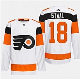 Men's Philadelphia Flyers #18 Marc Staal White 2024 Stadium Series Stitched Jersey Dzhi,baseball caps,new era cap wholesale,wholesale hats