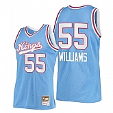 Men's Sacramento Kings #55 Jason Williams Blue Throwback Stitched Jersey Dzhi,baseball caps,new era cap wholesale,wholesale hats