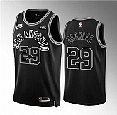 Men's San Antonio Spurs #29 Mamadi Diakite Black Icon Edition Stitched Basketball Jersey Dzhi,baseball caps,new era cap wholesale,wholesale hats