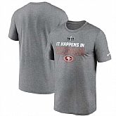 Men's San Francisco 49ers Heather Gray Super Bowl LVIII Logo Lockup T-Shirt,baseball caps,new era cap wholesale,wholesale hats