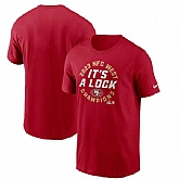 Men's San Francisco 49ers Red 2023 NFC West Champions T-Shirt,baseball caps,new era cap wholesale,wholesale hats