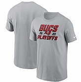 Men's Tampa Bay Buccaneers Gray 2023 Playoffs Iconic T-Shirt,baseball caps,new era cap wholesale,wholesale hats
