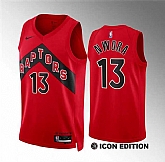 Men's Toronto Raptors #13 Jordan Nwora Red Icon Edition Stitched Basketball Jersey Dzhi,baseball caps,new era cap wholesale,wholesale hats