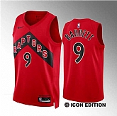 Men's Toronto Raptors #9 RJ Barrett Red Icon Edition Stitched Basketball Jersey Dzhi,baseball caps,new era cap wholesale,wholesale hats