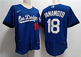 Mens Los Angeles Dodgers #18 Yoshinobu Yamamoto Nike Royal City Connect Jersey,baseball caps,new era cap wholesale,wholesale hats