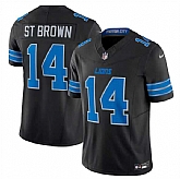 Men & Women & Youth Detroit Lions #14 Amon-Ra St. Brown Black 2024 F.U.S.E. 2nd Alternate Vapor Limited Stitched Jersey,baseball caps,new era cap wholesale,wholesale hats