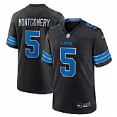 Men & Women & Youth Detroit Lions #5 David Montgomery Black 2nd Alternate Stitched Jersey,baseball caps,new era cap wholesale,wholesale hats