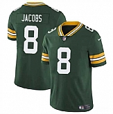Men & Women & Youth Green Bay Packers #8 Josh Jacobs Green Vapor Limited Football Stitched Jersey,baseball caps,new era cap wholesale,wholesale hats