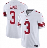 Men & Women & Youth New York Giants #3 Deonte Banks White Vapor Untouchable Limited Football Stitched Jersey