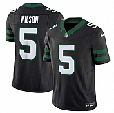 Men & Women & Youth New York Jets #5 Garrett Wilson Black 2024 F.U.S.E. Vapor Limited Football Stitched Jersey,baseball caps,new era cap wholesale,wholesale hats