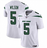 Men & Women & Youth New York Jets #5 Garrett Wilson White Vapor Untouchable Limited Football Stitched Jersey,baseball caps,new era cap wholesale,wholesale hats