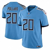Men & Women & Youth Tennessee Titans #20 Tony Pollard Blue Vapor Limited Football Stitched Jersey