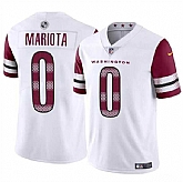Men & Women & Youth Washington Commanders #0 Marcus Mariota White Vapor Limited Football Stitched Jersey