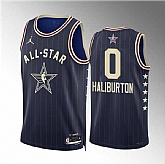 Men's 2024 All-Star #0 Tyrese Haliburton Navy Stitched Basketball Jersey,baseball caps,new era cap wholesale,wholesale hats
