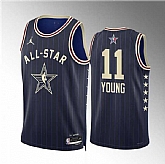 Men's 2024 All-Star #11 Trae Young Crimson Navy Stitched Basketball Jersey,baseball caps,new era cap wholesale,wholesale hats
