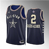 Men's 2024 All-Star #2 Shai Gilgeous-Alexander Navy Stitched Basketball Jersey,baseball caps,new era cap wholesale,wholesale hats
