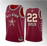 Men's 2024 All-Star #22 Jimmy Butler Crimson Stitched Basketball Jersey,baseball caps,new era cap wholesale,wholesale hats