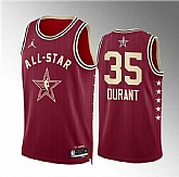 Men's 2024 All-Star #35 Kevin Durant Crimson Stitched Basketball Jersey,baseball caps,new era cap wholesale,wholesale hats