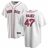 Men's Boston Red Sox #47 Enmanuel Valdez White Cool Base Stitched Baseball Jersey Dzhi,baseball caps,new era cap wholesale,wholesale hats