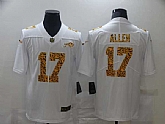 Men's Buffalo Bills #17 Josh Allen 2020 White Leopard Print Fashion Limited Football Stitched Jersey Dzhi