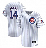 Men's Chicago Cubs #14 Ernie Banks White Cool Base Stitched Baseball Jersey Dzhi,baseball caps,new era cap wholesale,wholesale hats