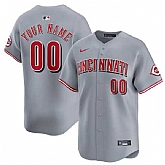 Men's Cincinnati Reds Active Player Custom Gray Away Limited Baseball Stitched Jersey