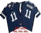 Men's Dallas Cowboys #11 Micah Parsons Navy Blue FUSE Limited Vapor Stitched Jersey