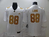 Men's Dallas Cowboys #88 CeeDee Lamb 2020 White Leopard Print Fashion Limited Football Stitched Jersey Dzhi,baseball caps,new era cap wholesale,wholesale hats