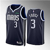 Men's Dallas Mavericks #3 Alex Fudge Navy Statement Edition Stitched Basketball Jersey Dzhi