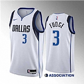 Men's Dallas Mavericks #3 Alex Fudge White Association Edition Stitched Basketball Jersey Dzhi