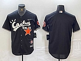 Men's Houston Astros Blank Black Cactus Jack Vapor Premier Stitched Baseball Jersey,baseball caps,new era cap wholesale,wholesale hats