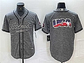 Men's Houston Astros Gray Team Big Logo With Patch Cool Base Stitched Baseball Jerseys
