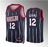 Men's Houston Rockets #12 Steven Adams Navy Classic Edition Stitched Jersey Dzhi