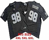 Men's Las Vegas Raiders #98 Maxx Crosby Black FUSE Limited Vapor Stitched Jersey