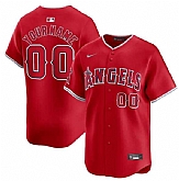 Men's Los Angeles Angels Active Player Custom Red Alternate Limited Baseball Stitched Jersey