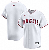 Men's Los Angeles Angels Blank White Home Limited Baseball Stitched Jersey Dzhi,baseball caps,new era cap wholesale,wholesale hats