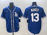 Men's Los Angeles Dodgers #13 Max Muncy Blue Cool Base Stitched Baseball Jersey,baseball caps,new era cap wholesale,wholesale hats