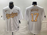 Men's Los Angeles Dodgers #17 Shohei Ohtani White 2022 All Star Stitched Cool Base Nike Jersey,baseball caps,new era cap wholesale,wholesale hats